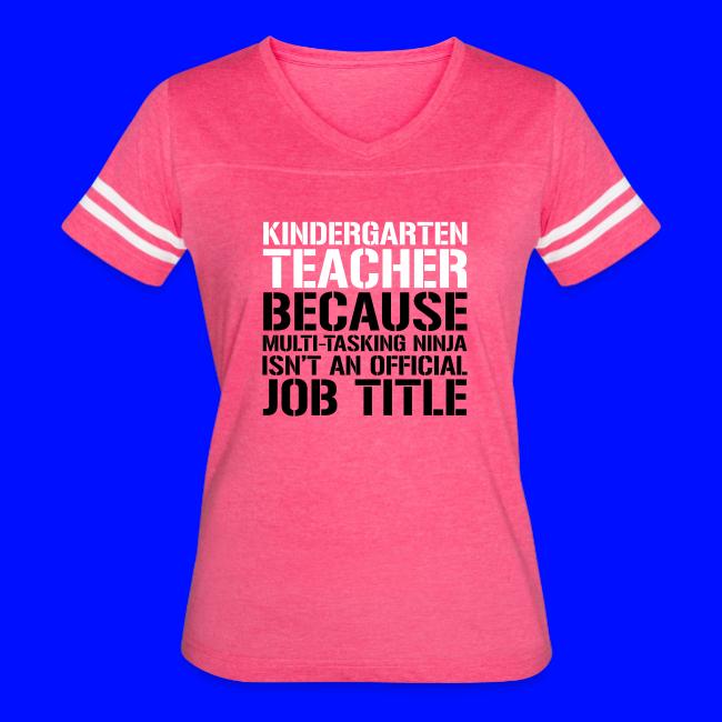 Kindergarten Ninja Teacher Funny Teachers T-Shirts
