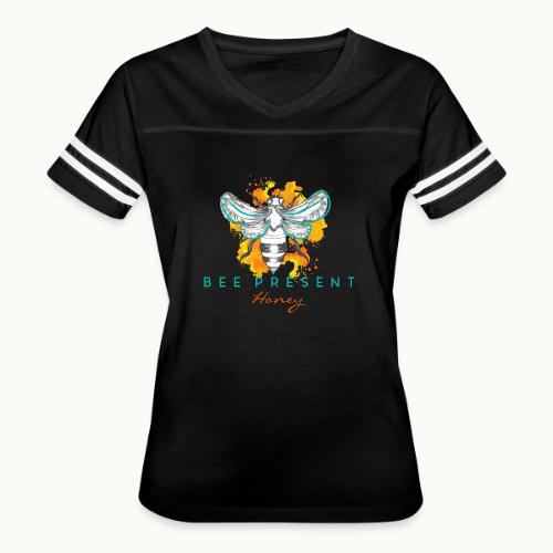 Bee Present Honey Tee - Women's V-Neck Football Tee