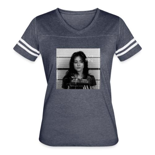 Brenda Walsh Prison - Women's V-Neck Football Tee