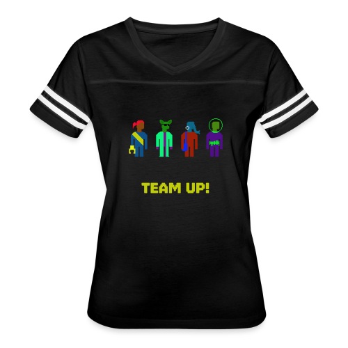 Spaceteam Team Up! - Women's V-Neck Football Tee