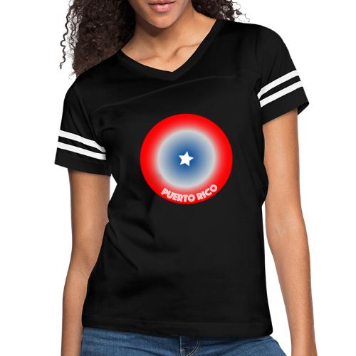 Puerto Rico Circle - Women's Vintage Sports T-Shirt