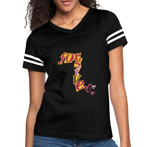 forgive - Women's V-Neck Football Tee
