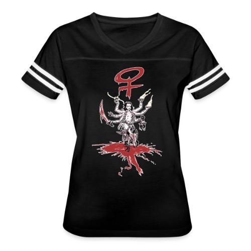 Kali - Women's V-Neck Football Tee