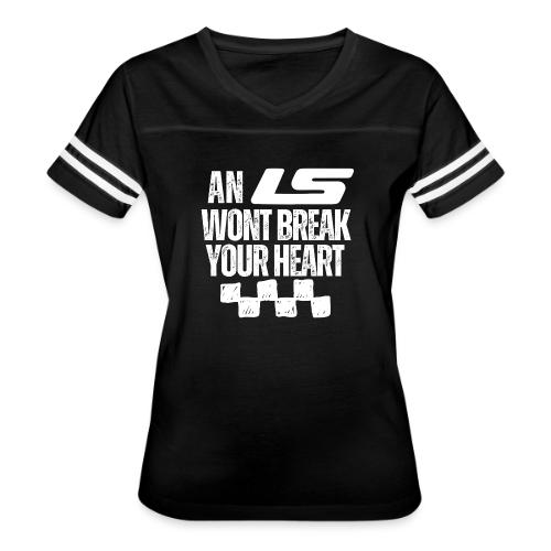 AN LS WONT BREAK YOUR HEART - Women's V-Neck Football Tee
