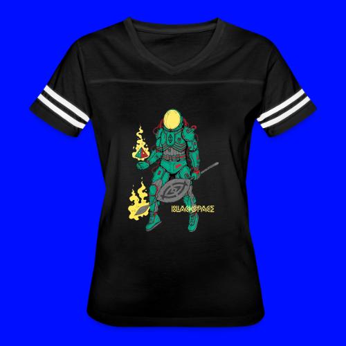 Afronaut - Women's V-Neck Football Tee
