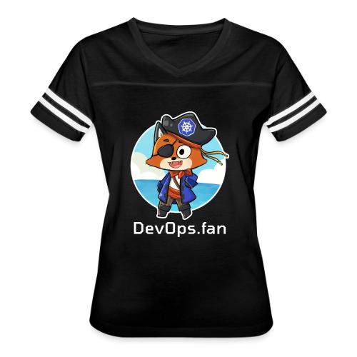 DevOps.fan Pirate Foxy zip hoodie - Women's V-Neck Football Tee