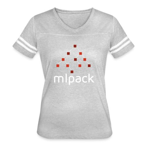 mlpack (White Logo) - Women's V-Neck Football Tee