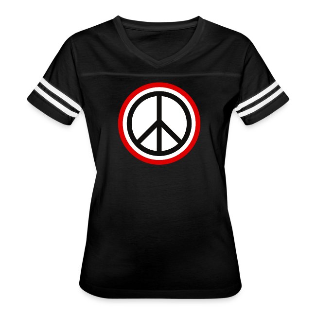 Peace Sign | Black White and Red
