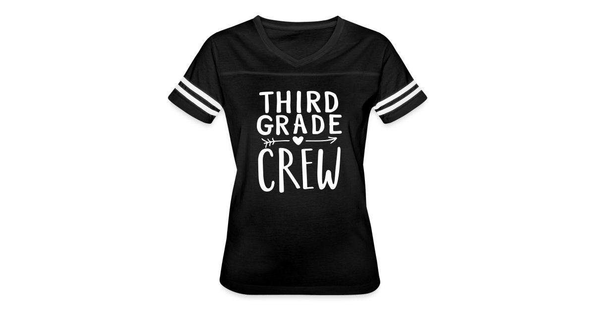 Womens Third Grade Teacher Heart  3rd Grade Crew School 3rd Team T-Shirt