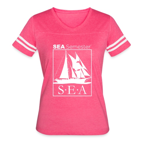 SEA_logo_WHITE_eps - Women's Vintage Sports T-Shirt