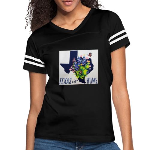 Texas is Home - Women's V-Neck Football Tee