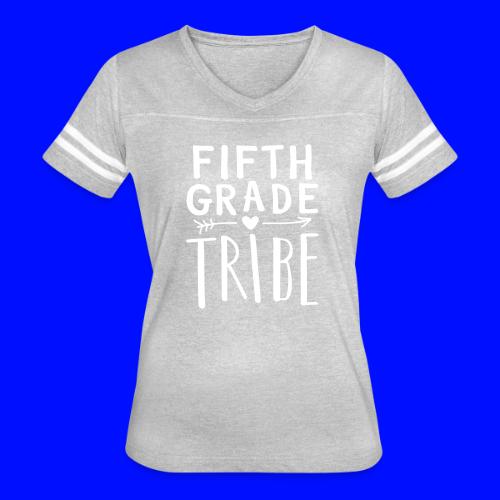 Fifth Grade Tribe Teacher Team T-Shirts - Women's V-Neck Football Tee