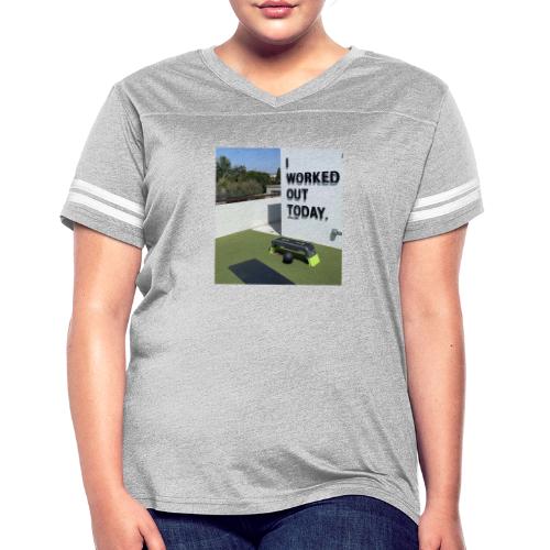 D17F58E8 724E 4980 906F 2BC5DF1F7B58 - Women's V-Neck Football Tee