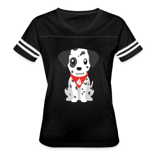 Sparky the FHIR Dog - Children's Merchandise - Women's V-Neck Football Tee