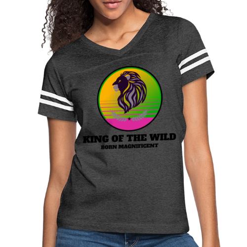 King Of The Wild - Women's V-Neck Football Tee