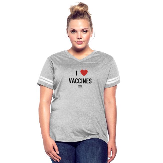 I heart vaccines black Immunize Colorado Logo