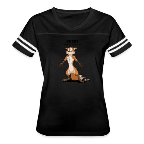 2020? Going great... (for bright backgrounds) - Women's V-Neck Football Tee