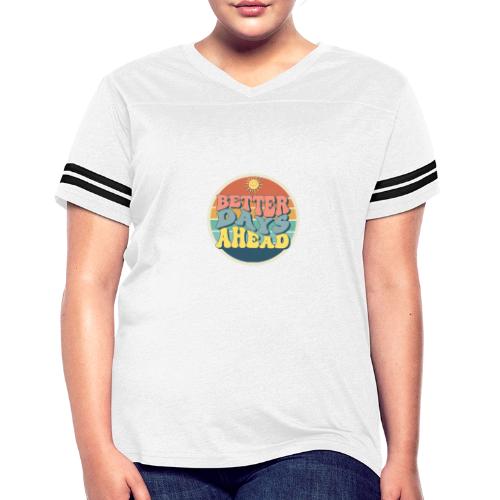 Optimist's Anthem: Better Days Ahead - Women's V-Neck Football Tee