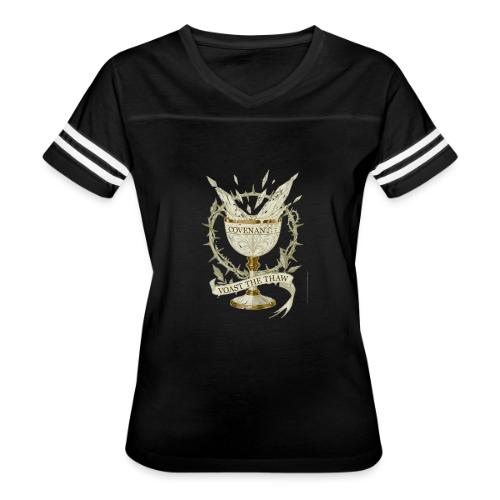 Frosted Chalice Covenant T-Shirt - Women's V-Neck Football Tee