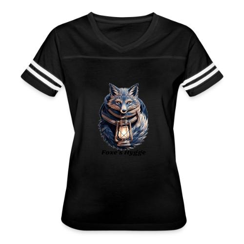 Hygge Ember Fox T-Shirt - Women's V-Neck Football Tee