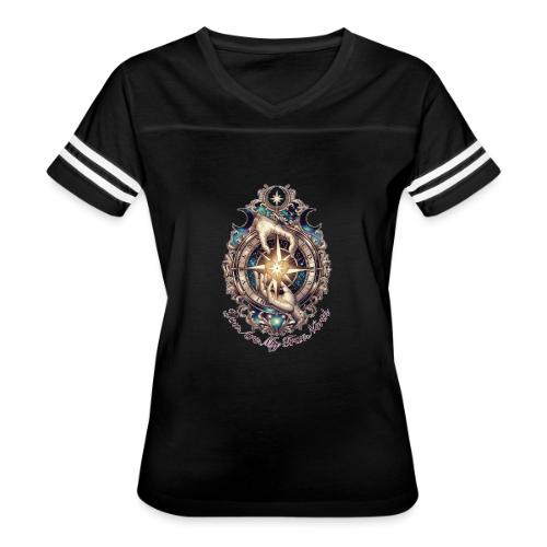 You Are My True North Celestial Compass T-Shirt - Women's V-Neck Football Tee