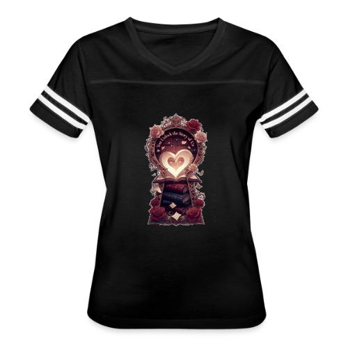You Unlock the Story of Us Library Gifts T-Shirts - Women's V-Neck Football Tee