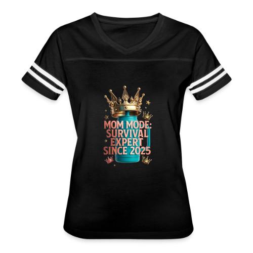 Mom Mode Survival Expert Tee - Women's V-Neck Football Tee