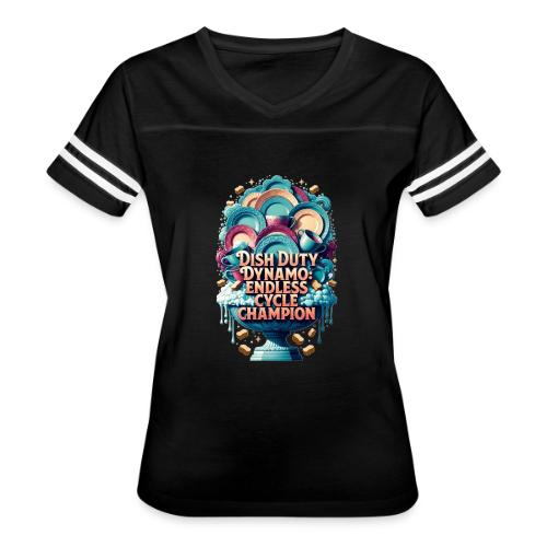 Dish Duty Dynamo T Shirt, Endless Cycle Champion - Women's V-Neck Football Tee