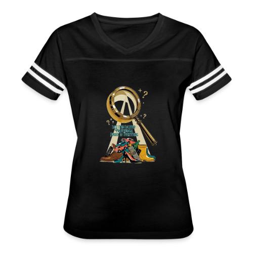 Lost Item Locator T Shirt, Professional Finder Mug - Women's V-Neck Football Tee