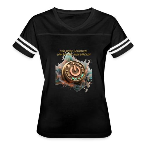 Dad Mode Activated T Shirt, Funny Dad Gift - Women's V-Neck Football Tee