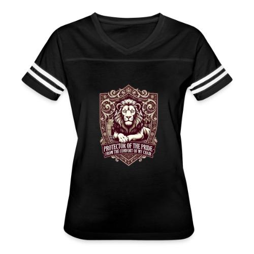 Protector of the Pride T Shirt, Sarcastic Dad Gif - Women's V-Neck Football Tee