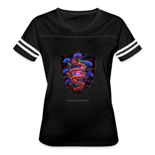 Women’s Day Crimson Thread Matriarch T Shirt, Gift - Women's V-Neck Football Tee