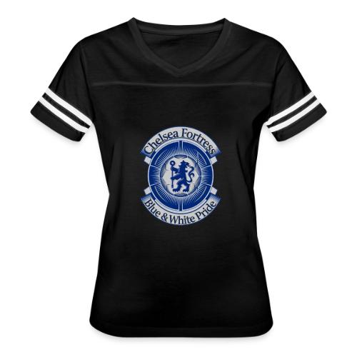 Chelsea Fortress T Shirt, Soccer City Pride Gift - Women's V-Neck Football Tee