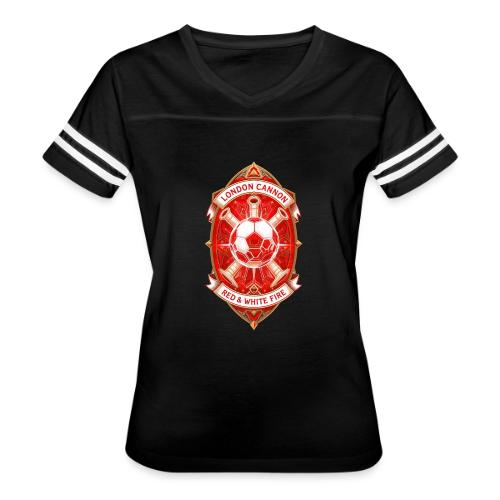 Red London Cannon T Shirt,Football City Pride Gift - Women's V-Neck Football Tee