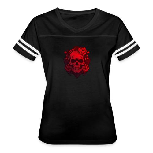 Dia de los Muertos - skull - Women's V-Neck Football Tee