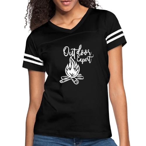 outdoor expert - Women's V-Neck Football Tee