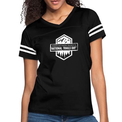 National Trails Day®: Mountain and Forest Hex - Women's V-Neck Football Tee