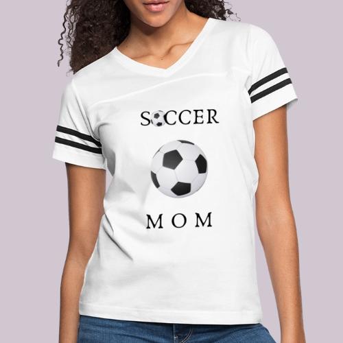 SOCCER MOM - Women's V-Neck Football Tee