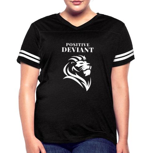 Positive Deviant - Women's V-Neck Football Tee