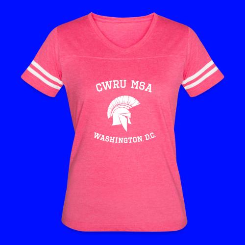CWRU MSA Program Washington, D.C - Women's V-Neck Football Tee