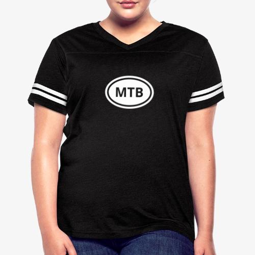 MTB Oval Logo - Women's V-Neck Football Tee