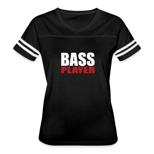 Bass Player - Women's V-Neck Football Tee
