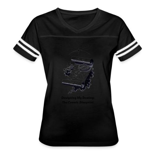 Cosmic Blueprint T-Shirt - Women's V-Neck Football Tee
