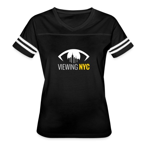 Viewing NYC - Women's V-Neck Football Tee