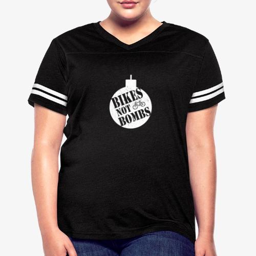 Bikes Not Bombs - Women's V-Neck Football Tee