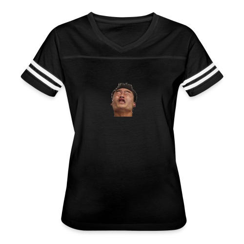 Nutting For The First Time - Women's V-Neck Football Tee
