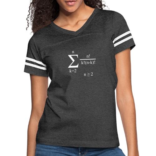 Poly Formula (white) - Women's V-Neck Football Tee