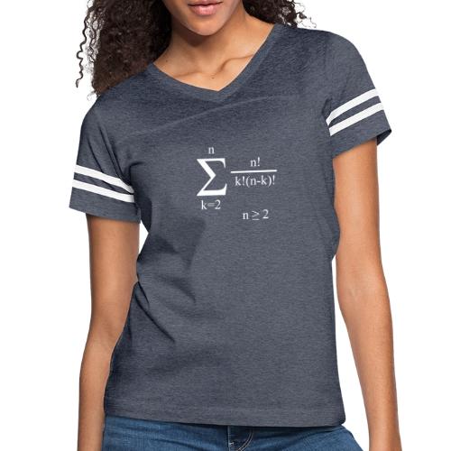 Poly Formula (white) - Women's V-Neck Football Tee