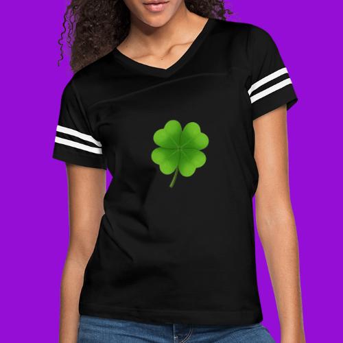 Four leaf clover - Women's V-Neck Football Tee