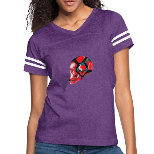 red head gaming logo no background transparent - Women's Vintage Sports T-Shirt